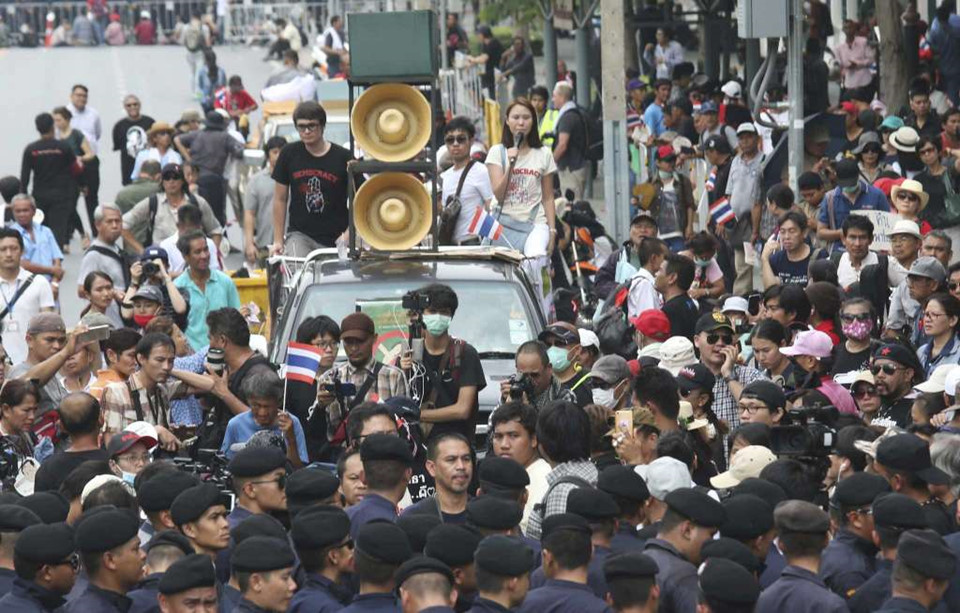 Thái Lan điều động gần 3.000 cảnh sát đối phó biểu tình